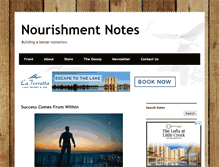 Tablet Screenshot of nourishmentnotes.com